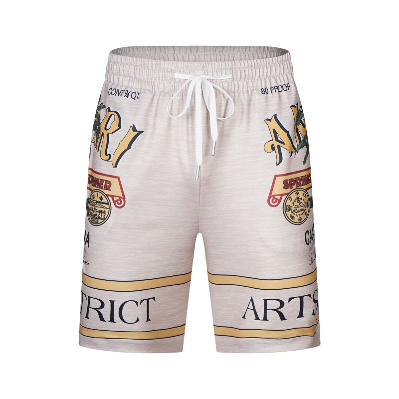 DJ-AMIRI Silk Shorts Shirt Set