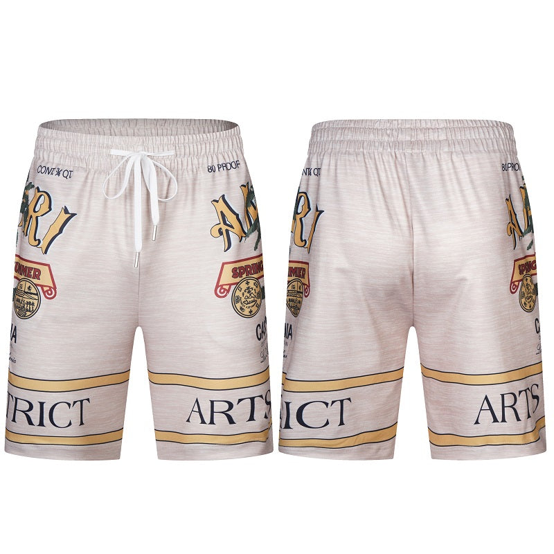 DJ-AMIRI Silk Shorts Shirt Set