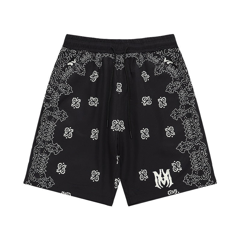 DJ-AMIRI Silk Shorts Shirt Set