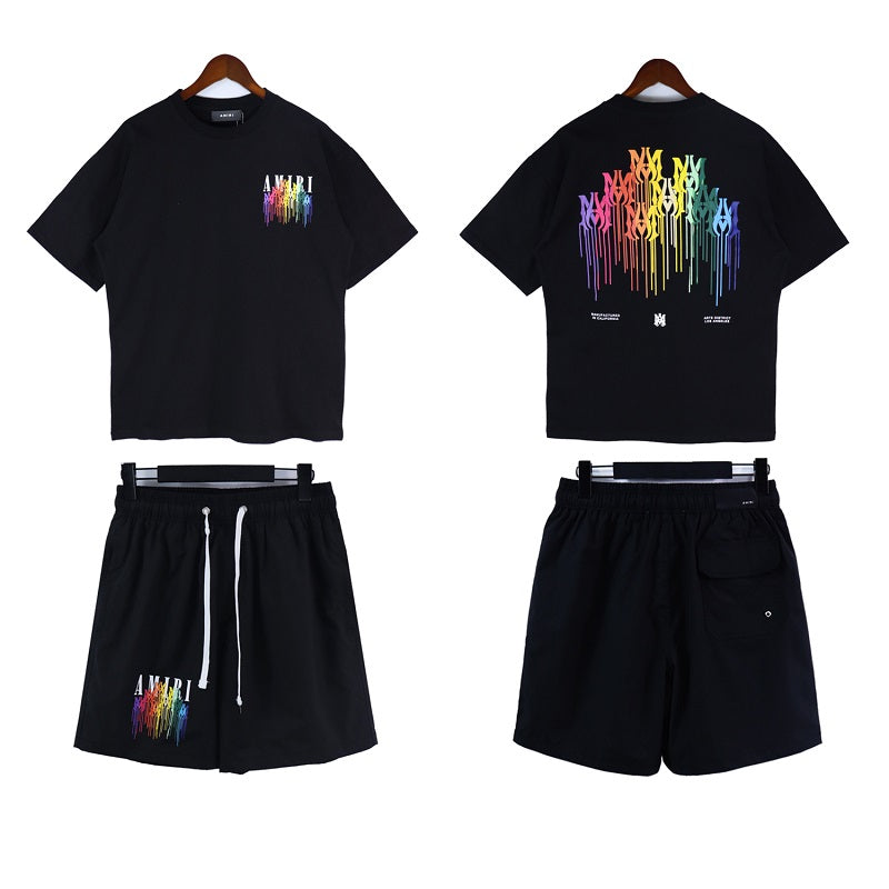 DJ-AMIRI short-sleeved shorts set