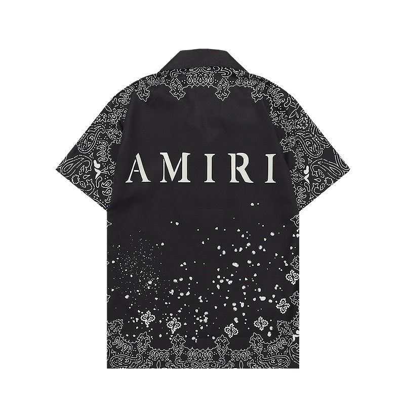 DJ-AMIRI Silk Shorts Shirt Set