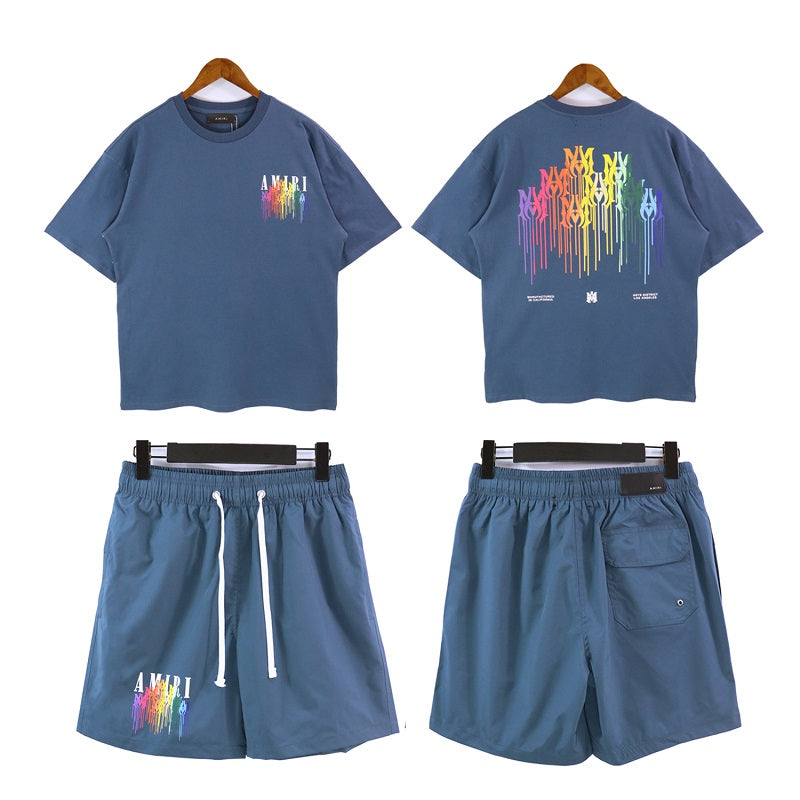 DJ-AMIRI short-sleeved shorts set